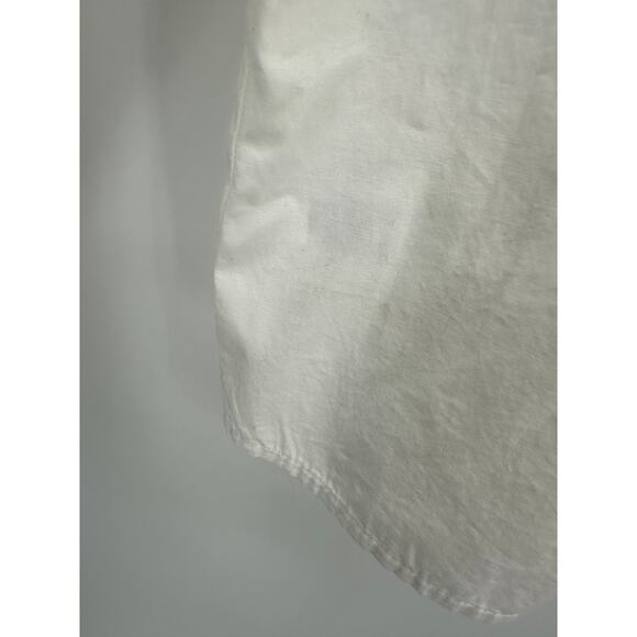 Maurices Womens White Cotton Top Size S MWT Boxy Cottagecore Minimal Eyelet - Picture 9 of 9